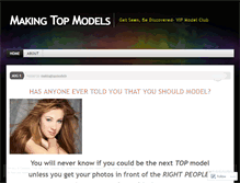 Tablet Screenshot of makingtopmodels.wordpress.com