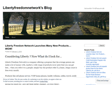 Tablet Screenshot of libertyfreedomnetwork.wordpress.com