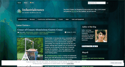 Desktop Screenshot of industrialcranes.wordpress.com