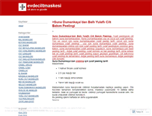 Tablet Screenshot of evdeciltmaskesi.wordpress.com