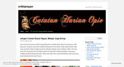 Desktop Screenshot of eriktampan.wordpress.com