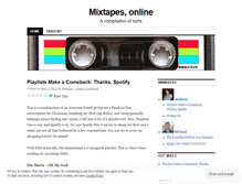 Tablet Screenshot of mmmixtape.wordpress.com