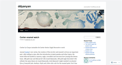 Desktop Screenshot of ddyanyan.wordpress.com