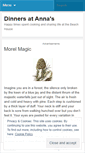 Mobile Screenshot of dinnersatannas.wordpress.com