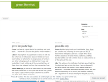Tablet Screenshot of greenlikewhat.wordpress.com