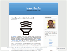 Tablet Screenshot of isaacbrana.wordpress.com