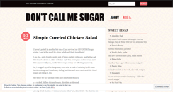 Desktop Screenshot of dontcallmesugar.wordpress.com