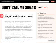 Tablet Screenshot of dontcallmesugar.wordpress.com