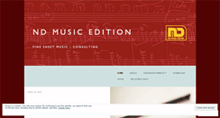 Desktop Screenshot of ndmusicedition.wordpress.com