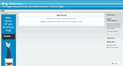 Desktop Screenshot of bigcitizen.wordpress.com