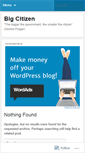 Mobile Screenshot of bigcitizen.wordpress.com