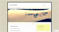 Desktop Screenshot of conmygo.wordpress.com