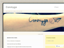 Tablet Screenshot of conmygo.wordpress.com