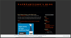 Desktop Screenshot of nazwparty2009.wordpress.com