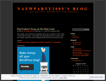Tablet Screenshot of nazwparty2009.wordpress.com