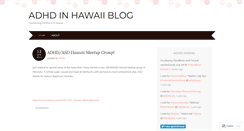 Desktop Screenshot of adhdhawaii.wordpress.com