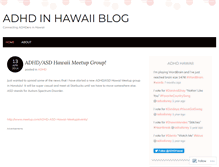 Tablet Screenshot of adhdhawaii.wordpress.com