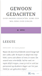 Mobile Screenshot of gewoongedachten.wordpress.com