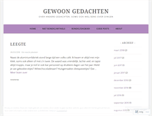 Tablet Screenshot of gewoongedachten.wordpress.com