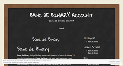 Desktop Screenshot of onlinelearning.bancdebinaryaccount.wordpress.com