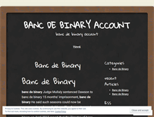 Tablet Screenshot of onlinelearning.bancdebinaryaccount.wordpress.com