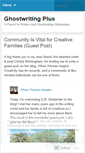 Mobile Screenshot of ghostwritingplus.wordpress.com