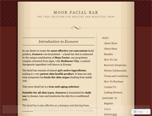 Tablet Screenshot of moorfacialbar.wordpress.com