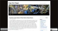 Desktop Screenshot of capeannvegan.wordpress.com