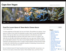 Tablet Screenshot of capeannvegan.wordpress.com