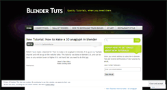 Desktop Screenshot of blender3dtuts.wordpress.com