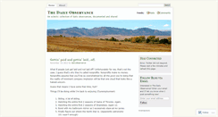 Desktop Screenshot of dailyobservance.wordpress.com