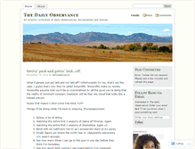 Tablet Screenshot of dailyobservance.wordpress.com