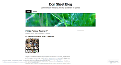 Desktop Screenshot of donaldstreet.wordpress.com