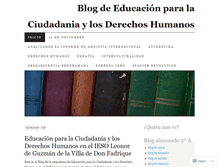 Tablet Screenshot of ciudadaniayderechoshumanos.wordpress.com