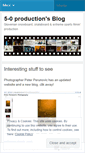 Mobile Screenshot of five0production.wordpress.com