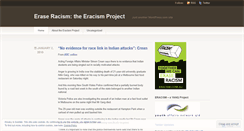Desktop Screenshot of eracismproject.wordpress.com