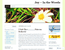 Tablet Screenshot of joyintheweeds.wordpress.com