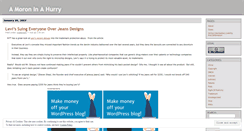 Desktop Screenshot of moroninahurry.wordpress.com