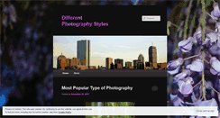 Desktop Screenshot of differentphotographystyles.wordpress.com