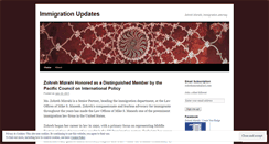 Desktop Screenshot of immgrationupdates.wordpress.com