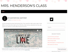 Tablet Screenshot of hendersonclass.wordpress.com