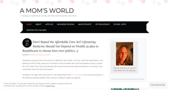 Desktop Screenshot of onemomsworld.wordpress.com