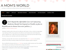 Tablet Screenshot of onemomsworld.wordpress.com