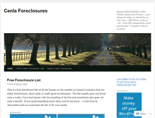 Tablet Screenshot of cenlaforeclosures.wordpress.com