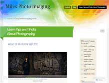 Tablet Screenshot of milesphotoimaging.wordpress.com