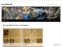 Tablet Screenshot of luccabound.wordpress.com