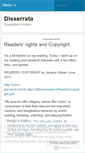 Mobile Screenshot of disserrata.wordpress.com