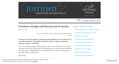 Desktop Screenshot of justifieddesign.wordpress.com