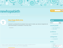 Tablet Screenshot of newhopebirth.wordpress.com