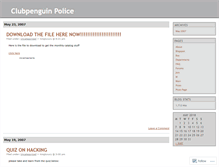 Tablet Screenshot of clubpenguinpoliceonline.wordpress.com